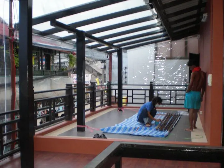 Commercial Building with Roof Terrace, Koh Samui: glazed roof going on