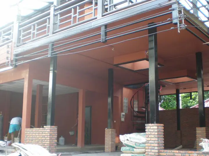 Commercial Building with Roof Terrace, Koh Samui: frame and terrace under way