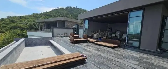 Residential 2-Storey House I, Bophut: terrace and living wing