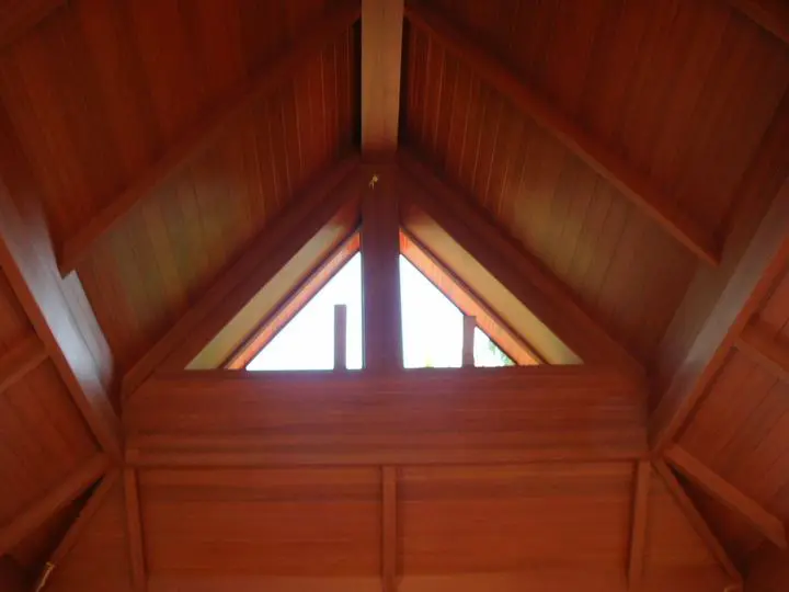 Thai-Style Residence, Koh Samui: timber ceiling