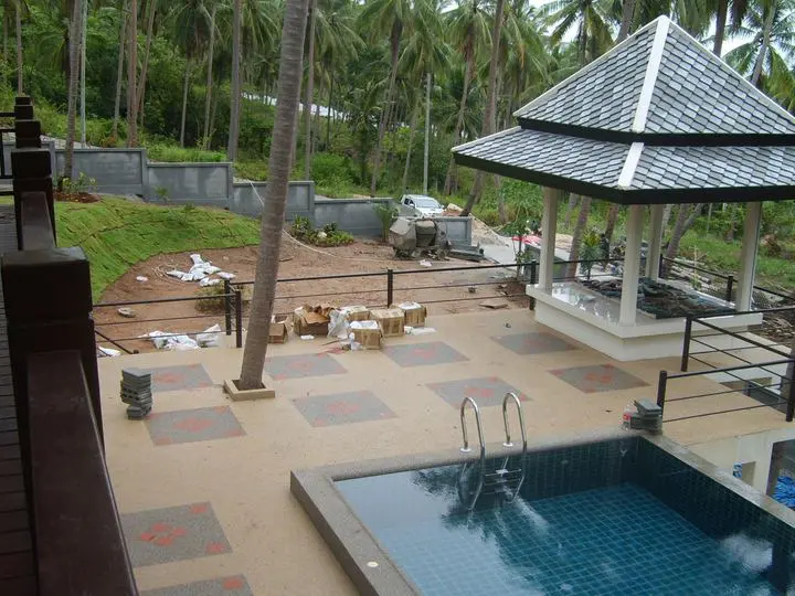 Thai-Style Hillside Villa, Koh Samui: sala and pool