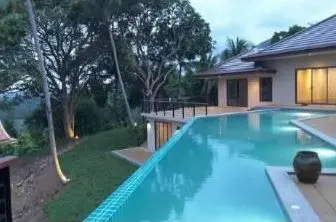 Residential 2-Storey House, Maenam: pool and garden