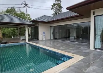 Residential 1-Storey House, Maenam: pool terrace