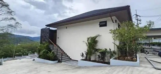 Residential 1-Storey House, Maenam: garden elevation